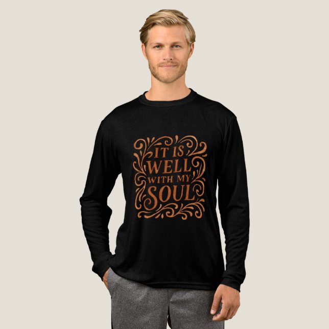 Es ist gut mit meinem Soul Typografie Tri-Blend Shirt (Volle Vorderseite)