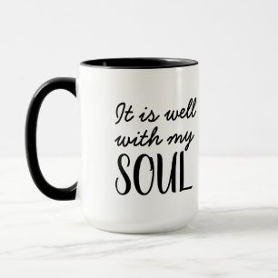 "Es ist gut mit meinem Soul und Cotton-Blume Tasse