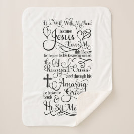 Es ist gut mit meinem Soul, weil Jesus mich  Sherpadecke