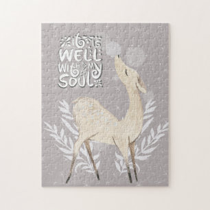 Es ist gut mit meinem Soul, Winter-Wasserfarben-Hi Puzzle