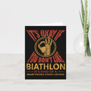 Es ist gut, wenn Sie Biathlon Funny Sports Hu nich Karte
