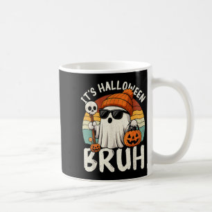 Es ist Halloween Bruh Boo Geist Kürbis Kostüm Jung Kaffeetasse