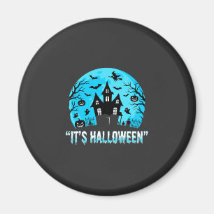 Es ist Halloween Spukhaus Fledermaus Design Magnet