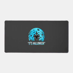Es ist Halloween Spukhaus Fledermaus Design Schreibtischunterlage