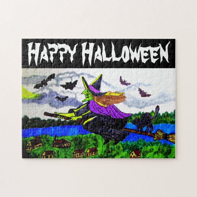 ES IST HALLOWEEN WITCHES HEUTE ABEND, WO WIR REDEN PUZZLE (Horizontal)