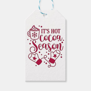 Es ist heiße Schokoladen-Saison Kakao Weihnachten Geschenkanhänger