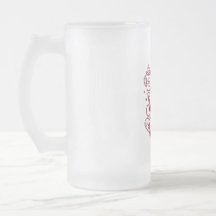 Es ist heiße Schokoladen-Saison Kakao Weihnachten Mattglas Bierglas