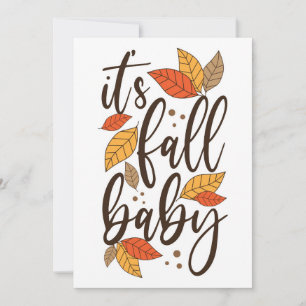 Es ist Herbst Baby Karte