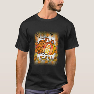 Es ist Herbst, du bist Kürbis-Leoparden-Druck Chic T-Shirt