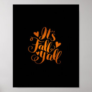 Es ist Herbst! Funny Zitat Poster