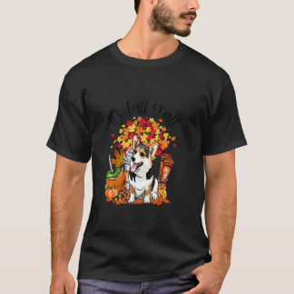 Es Ist Herbst Für Euch Alle Corgi Kürbis Herbst Th T-Shirt