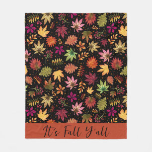 Es ist Herbst-Herbst-Herbst-Leaves-Erntedank-Muste Fleecedecke