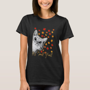 Es ist Herbst, ihr alle Katze - Katze Herbstlaub K T-Shirt