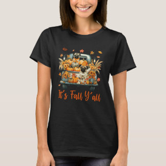 Es ist Herbst, ihr alle Pug-Hund & Herbstlaub auf  T-Shirt