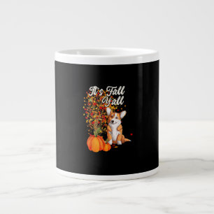 Es ist Herbst, Leute, Blattbaum Hallo Herbst Vinta Jumbo-Tasse