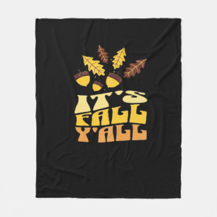 Es ist Herbst, Leute, Blätter Klassischer Vintage- Fleecedecke