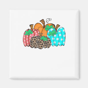 Es ist Herbst, Leute Damen Kürbis Leoparden Druck  Magnet