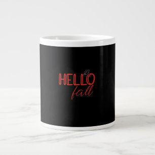 Es ist Herbst, Leute! Herbstblätter Süßer Kürbis V Jumbo-Tasse