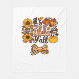 Es ist Herbst, Leute, im Vintage-Stil Fleecedecke