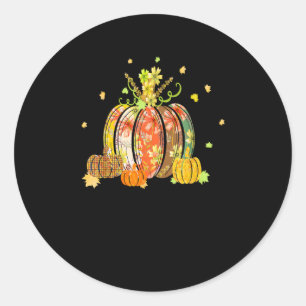 Es ist Herbst, Leute, Kürbisgewürz Herbst Dekorati Runder Aufkleber
