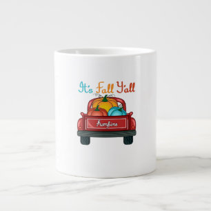 Es ist Herbst, Leute, Kürbisrot Jumbo-Tasse