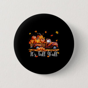 Es ist Herbst, Leute Kürbiswagen Herbstbaum Hallo  Button