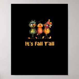 Es ist Herbst Leute Rustikal Minimal Sauber Poster
