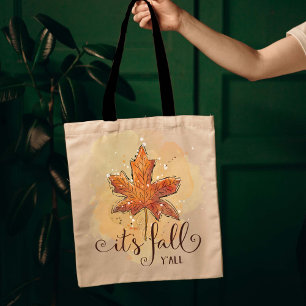 es ist Herbst Leute Wasserfarben-Ahornblatt