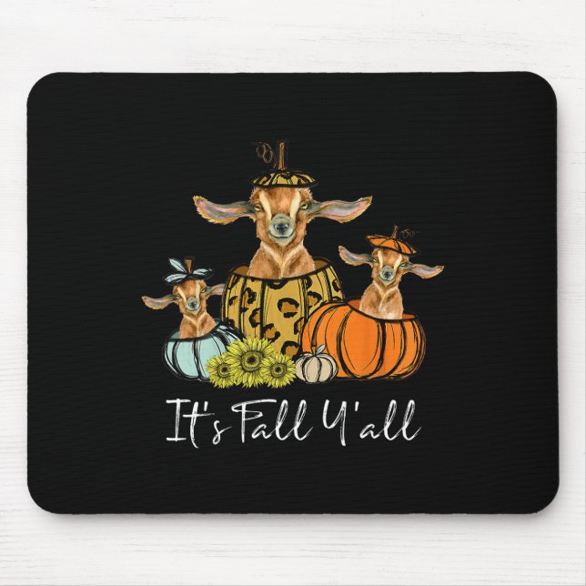Es ist Herbst, Leute, Ziege Tier Leopard Kürbis Fa Mousepad (Vorne)