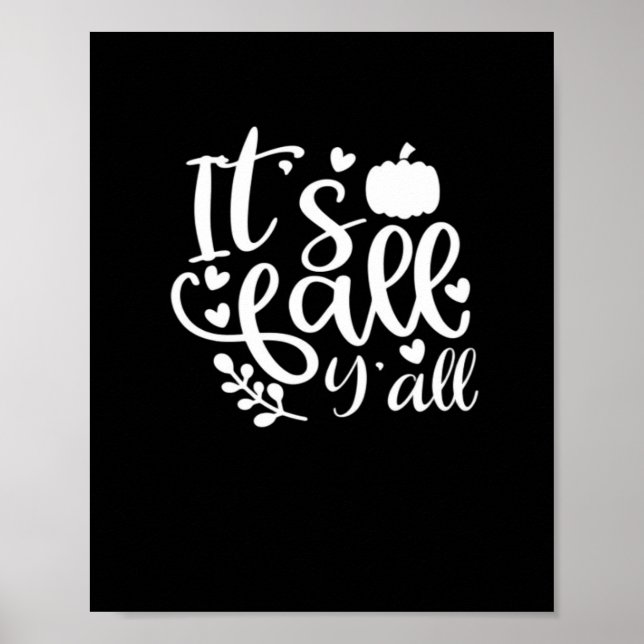 Es ist Herbst! Trendy Graphic Poster (Vorne)