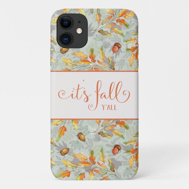 Es ist Herbst-Typografie Case-Mate iPhone Hülle (Rückseite)