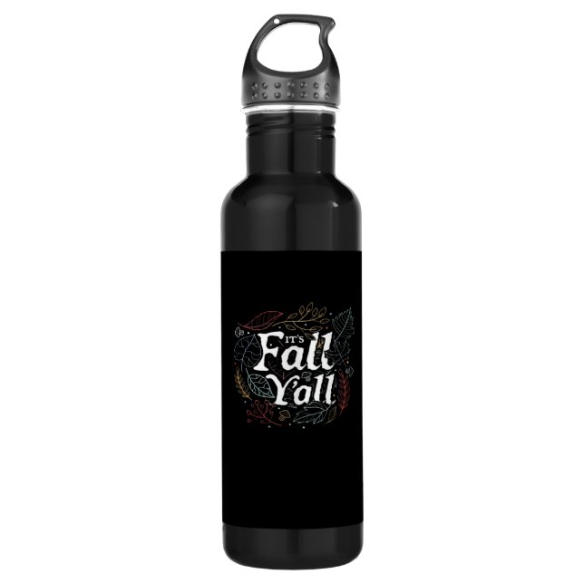 Es ist Herbst Y’all Autumn Design Retro Classic Edelstahlflasche (Vorderseite)