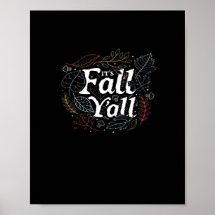 Es ist Herbst Y’all Autumn Design Retro Classic Poster