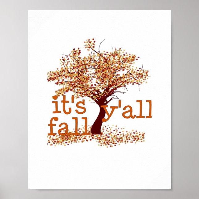 Es ist Herbst Y’all Basic Clean Poster (Vorne)