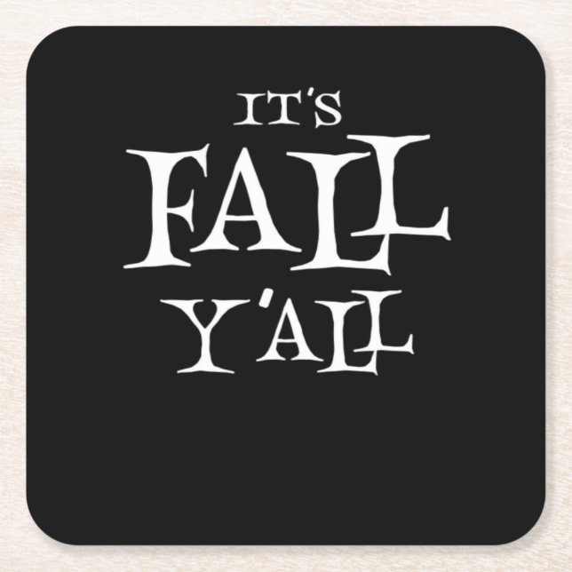 Es ist Herbst Y’all Basic Lässig Rechteckiger Pappuntersetzer (Vorderseite)