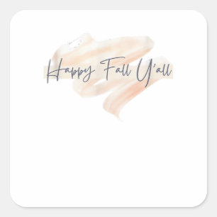 Es ist Herbst Y’all Beagle Niedlicher Hund Lover F Quadratischer Aufkleber