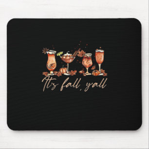 Es ist Herbst Y’all Funny Pumpkin Spice Fall Cockt Mousepad