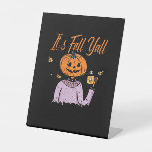 Es ist Herbst Y’all Funny Sockelschild