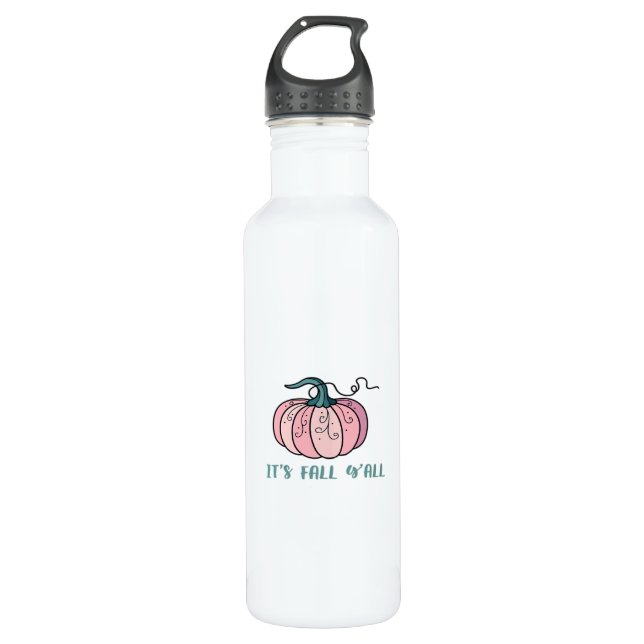 Es ist Herbst Y’all Funny Trendy Edelstahlflasche (Vorderseite)