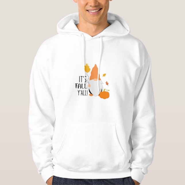 Es ist Herbst Y’all Gnome Niedliche Herbstillustri Hoodie (Vorderseite)