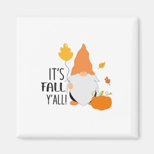 Es ist Herbst Y’all Gnome Niedliche Herbstillustri Magnet