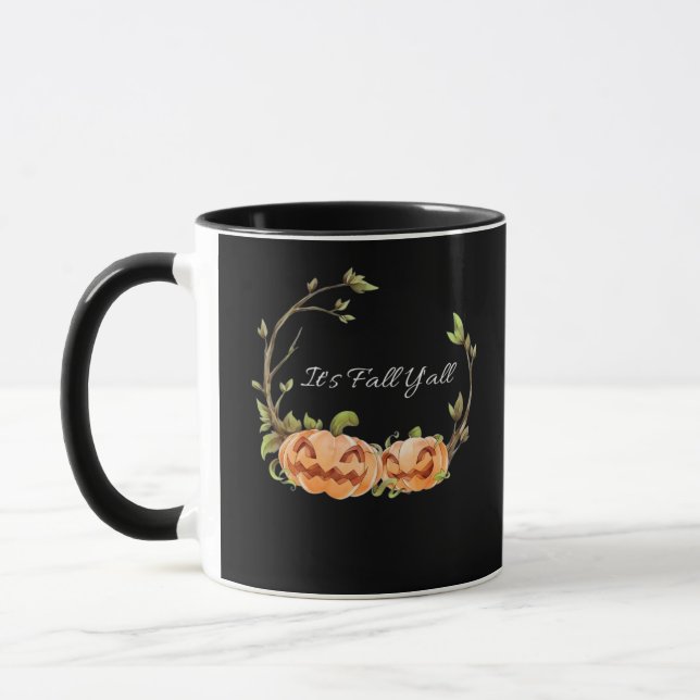 Es ist Herbst Y’all Halloween Cool einzigartig Tasse (Links)