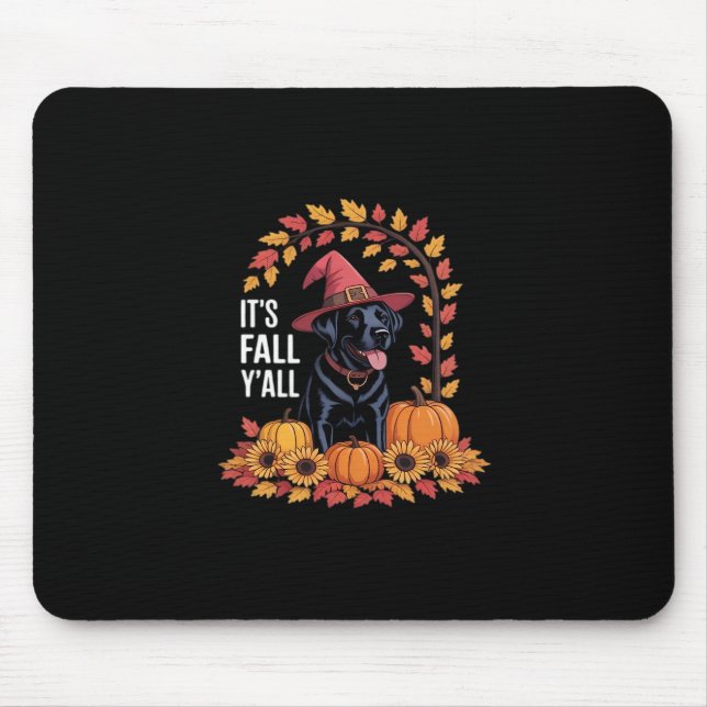 Es ist Herbst Y’all Halloween Erntedank Funny Zita Mousepad (Vorne)