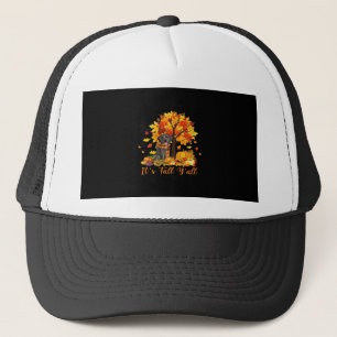 Es ist Herbst Y’all Halloween Erntedank Retro Grap Truckerkappe