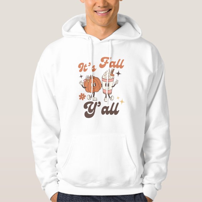 Es ist Herbst Y’all Hoodie - Niedliches Pumpkin-Ge (Vorderseite)