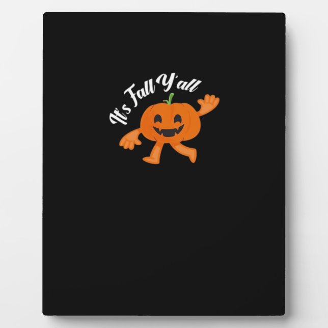 Es ist Herbst Y’all Niedliche Pumpkin Illustration Fotoplatte (Vorderseite)