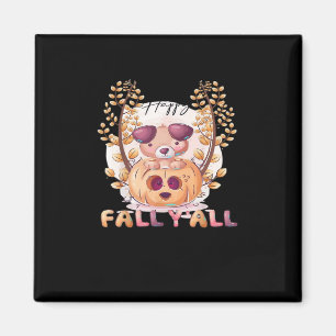 Es ist Herbst Y’all Pumpkin Autumn Halloween Cat F Magnet