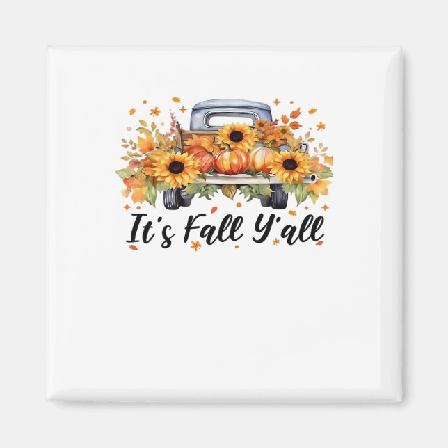 Es ist Herbst Y’all Pumpkin Autumn Tree Hello Fall Magnet (Vorne)