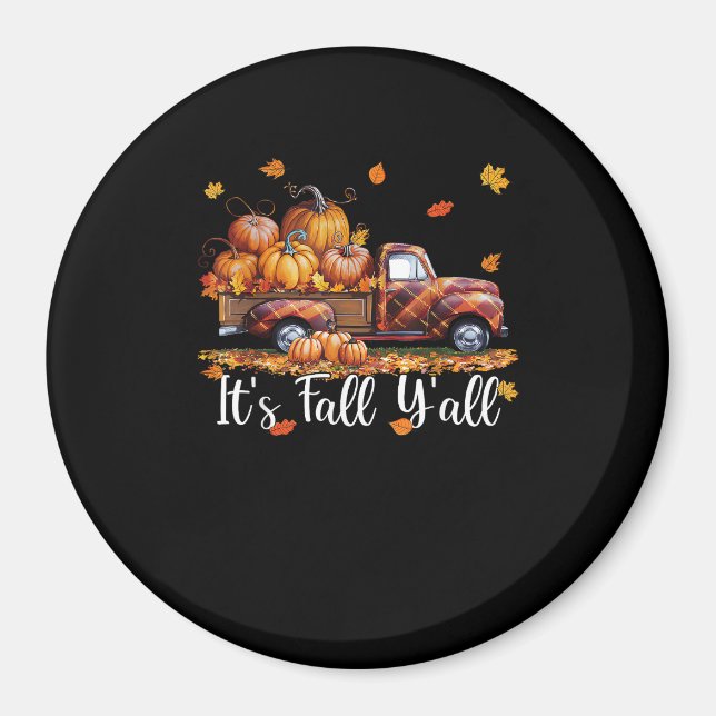 Es ist Herbst Y’all Pumpkin Autumn Tree Hello Fall Magnet (Vorne)