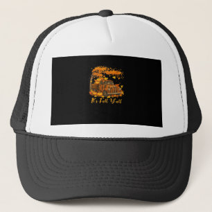Es ist Herbst Y’all Pumpkin Autumn Tree Hello Fall Truckerkappe